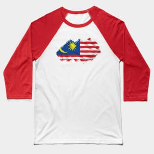 Flag of Malaysia Baseball T-Shirt